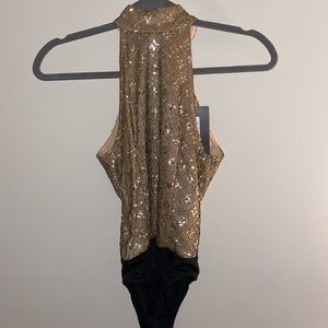 Gold Sequin Bodysuit